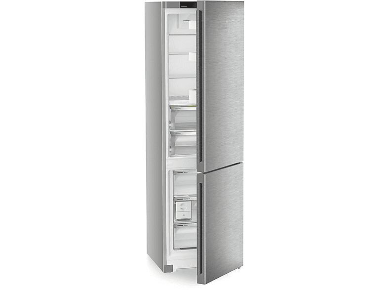 LIEBHERR CBNsda 572i-22 Plus Kühlgefrierkombination (A, 360 l, 2015 mm hoch, SteelDoor/Silber)