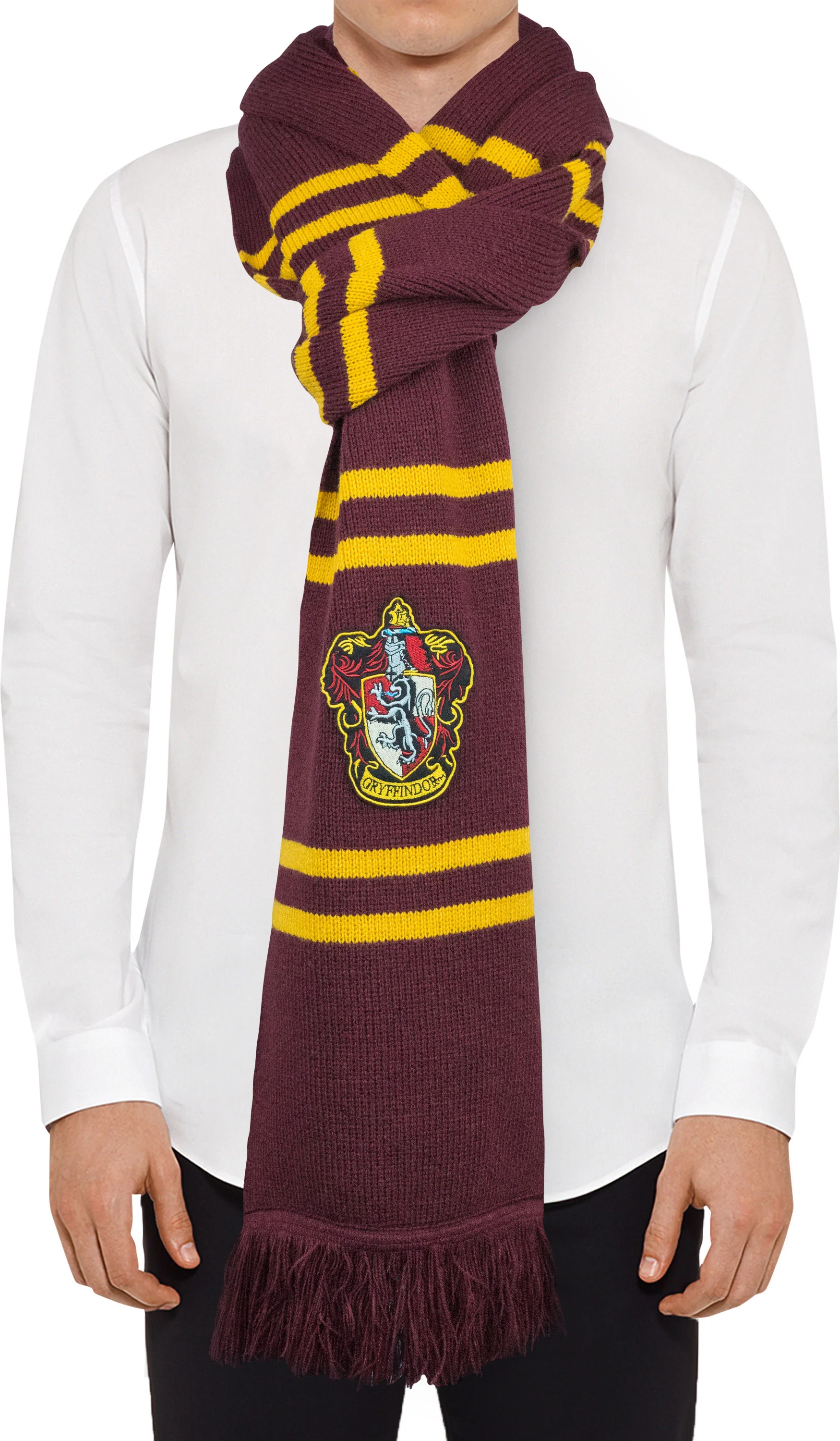 CINEREPLICAS Harry Potter : Gryffondor Deluxe - Écharpe (Marron/Jaune)