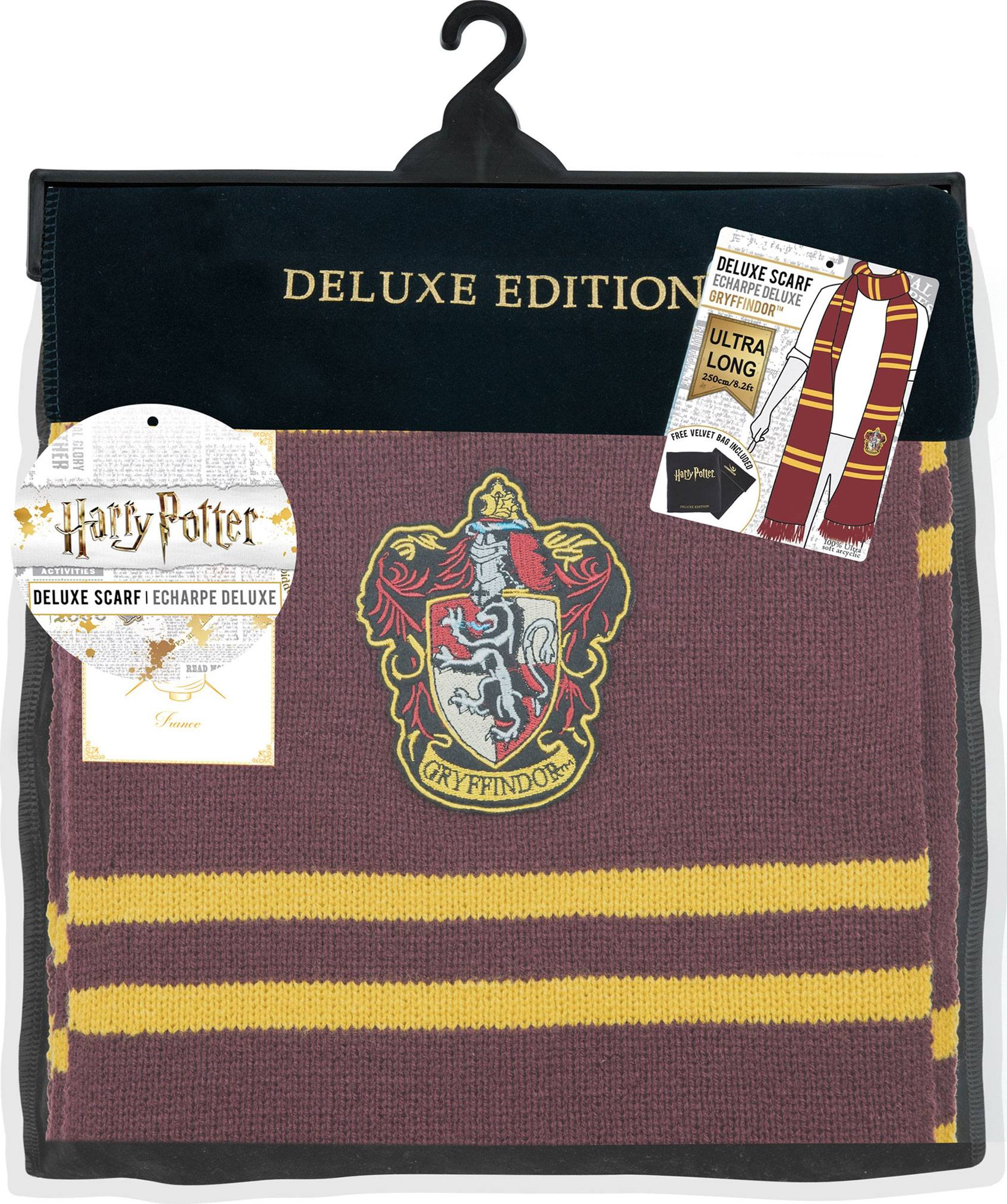 CINEREPLICAS Harry Potter : Gryffondor Deluxe - Écharpe (Marron/Jaune)
