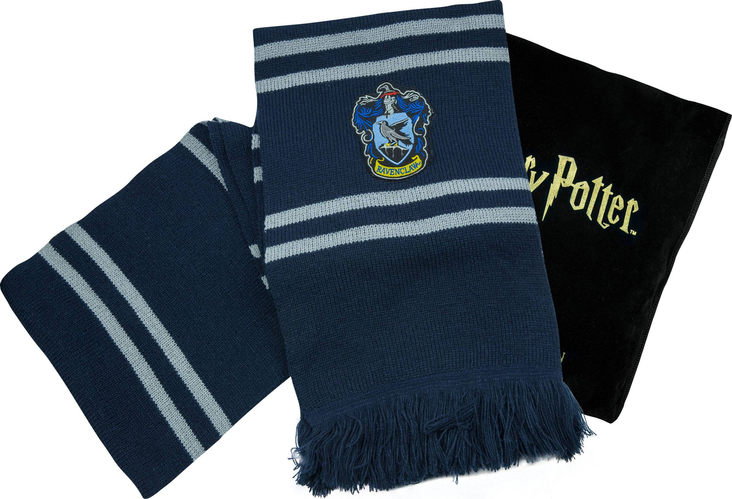 CINEREPLICAS Harry Potter: Deluxe Ravenclaw - Schal (Blau/Grau)