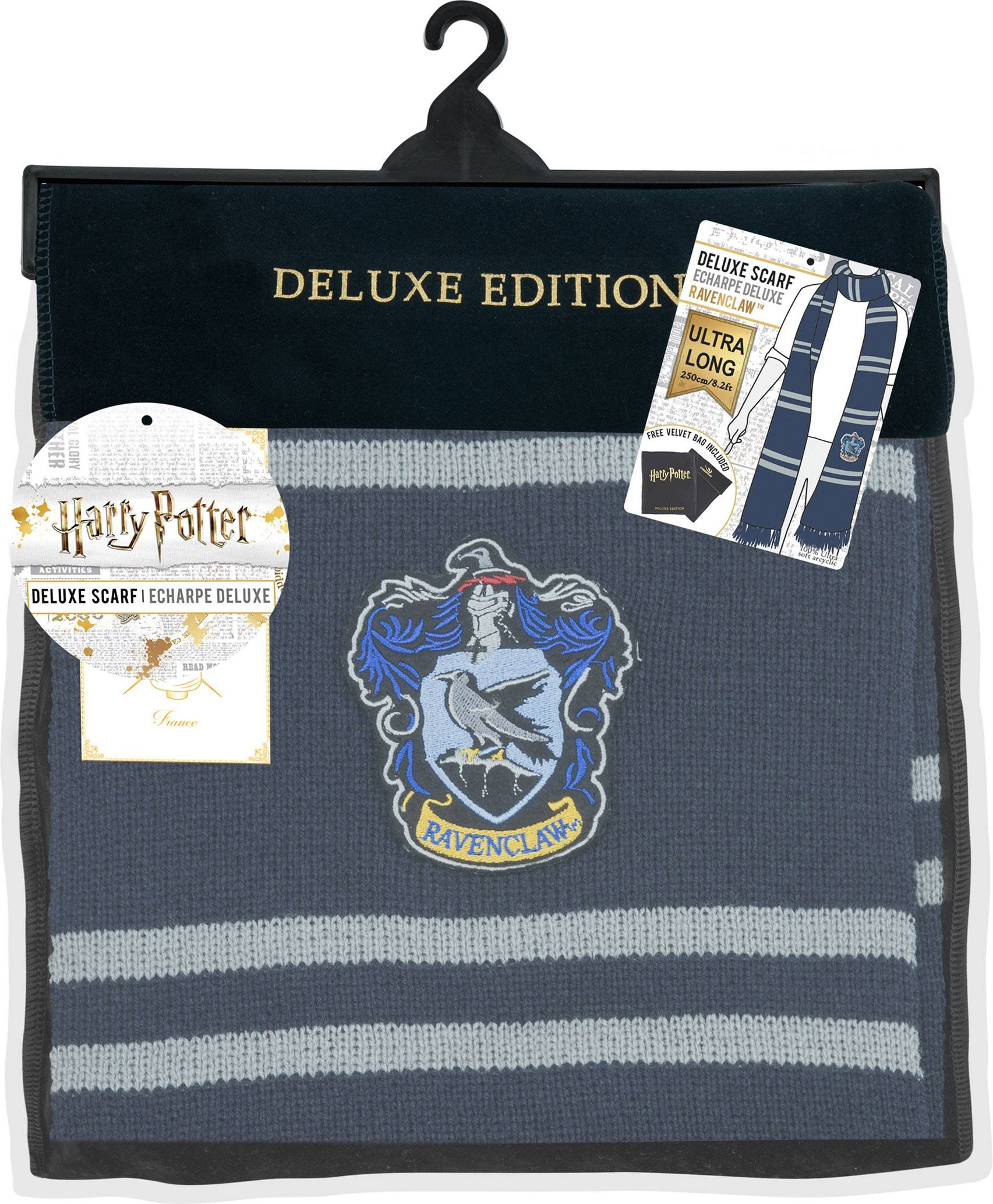 CINEREPLICAS Harry Potter: Deluxe Ravenclaw - Schal (Blau/Grau)