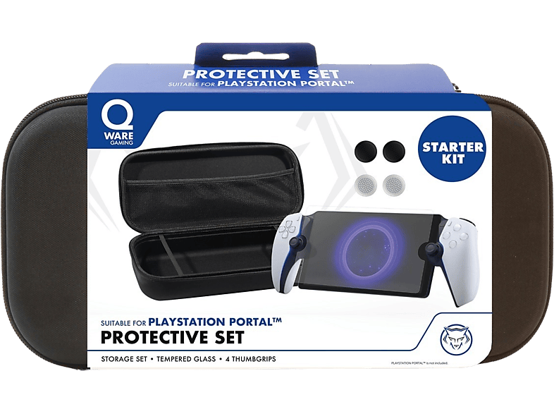 Pack Housse de protection et verre trempé Qware pour PlayStation Portal
