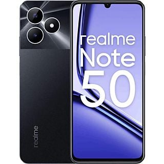 Móvil - realme Note 50, Midnight Black, 128 GB, 4GB, 6.7" HD+, Unisoc T612, 5000 mAh, Android