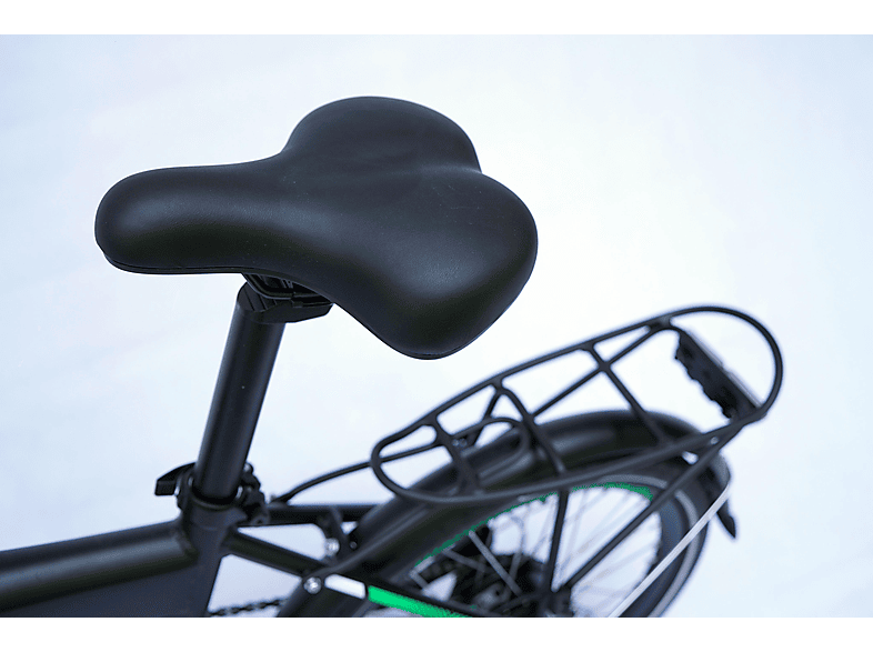 DOCGREEN E-Faltrad 20" Urbanbike (Laufradgröße: 20 Zoll, Rahmenhöhe: 30 cm, Unisex-Rad, 252 Wh, Schwarz)