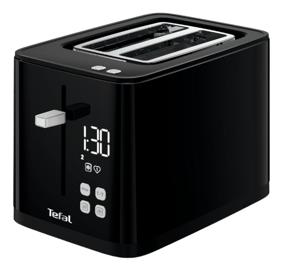 TEFAL Smart'n Light TT6408CH - Toaster (Schwarz)