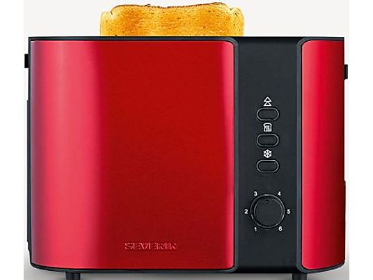 SEVERIN AT 2217 - Toaster (Rot/Schwarz)