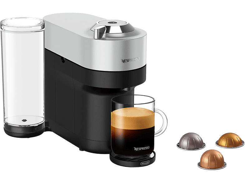 De'Longhi ENV 95 S Vertuo Pop + Deluxe Kapselmaschine Silber