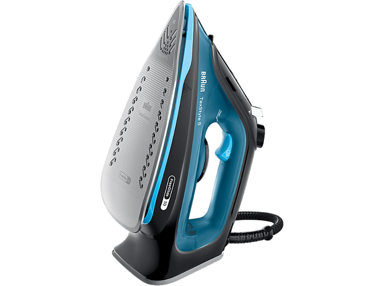 Braun SI 5256 BL Textstyle 5 Dampfbügeleisen (2600 Watt, Schwarz/Blau) — Foto 2 von 2