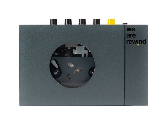 WE ARE REWIND Portable BT Cassette Player Keith - Kassettenspieler (Grau)