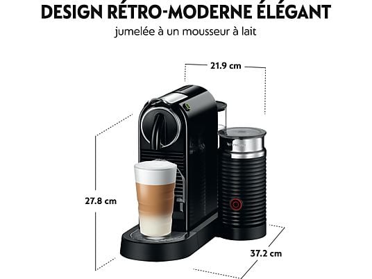 MAGIMIX BELGIQUE Nespresso Citiz & Milk Noir (11317B)