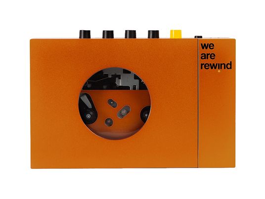 WE ARE REWIND Portable BT Cassette Player Serge - Lettore di cassette (Arancione)