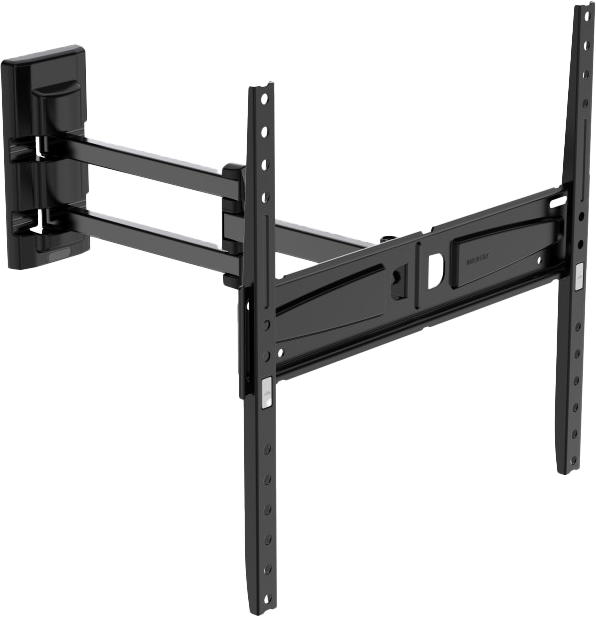 MELICONI FLATSTYLE FDR 400 Fast Block 40''- 65'' dönthető/forgatható dupla karos fali konzol, fekete