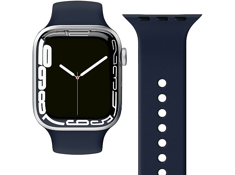 Vonmählen Classic Band für Apple Watch 42/44/45/49mm, Navy; Ersatzarmband