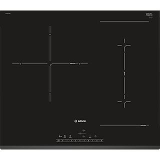Placa inducción - Bosch PVJ631FB1E, 2 Zonas Flex, 38.8 cm x 18 cm, 59.2 cm, Placa CombiInducción, Función Sprint, Negro