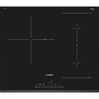 Placa inducción - Bosch PVJ631FB1E, 2 Zonas Flex, 38.8 cm x 18 cm, 59.2 cm, Placa CombiInducción, Función Sprint, Negro