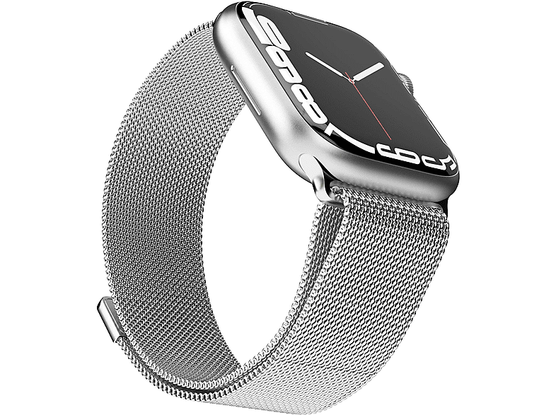VONMÄHLEN Milanese Loop, Ersatzarmband, Apple, Silver