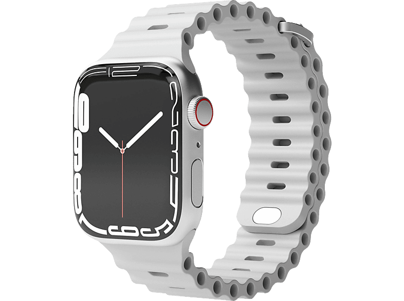 Vonmählen Wave Band für Apple Watch 38mm/40mm/41 mm, Light Gray; Ersatzarmband