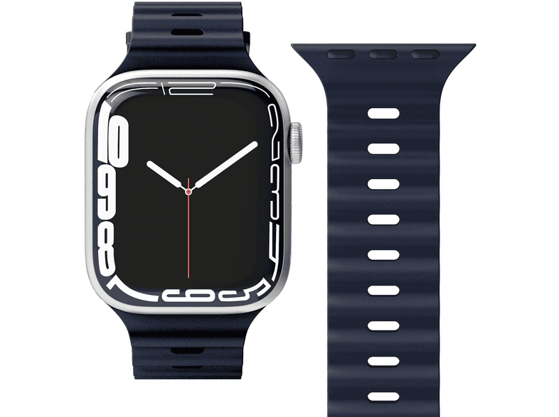 Vonmählen Wave Band für Apple Watch 38mm/40mm/41 mm, Navy; Ersatzarmband