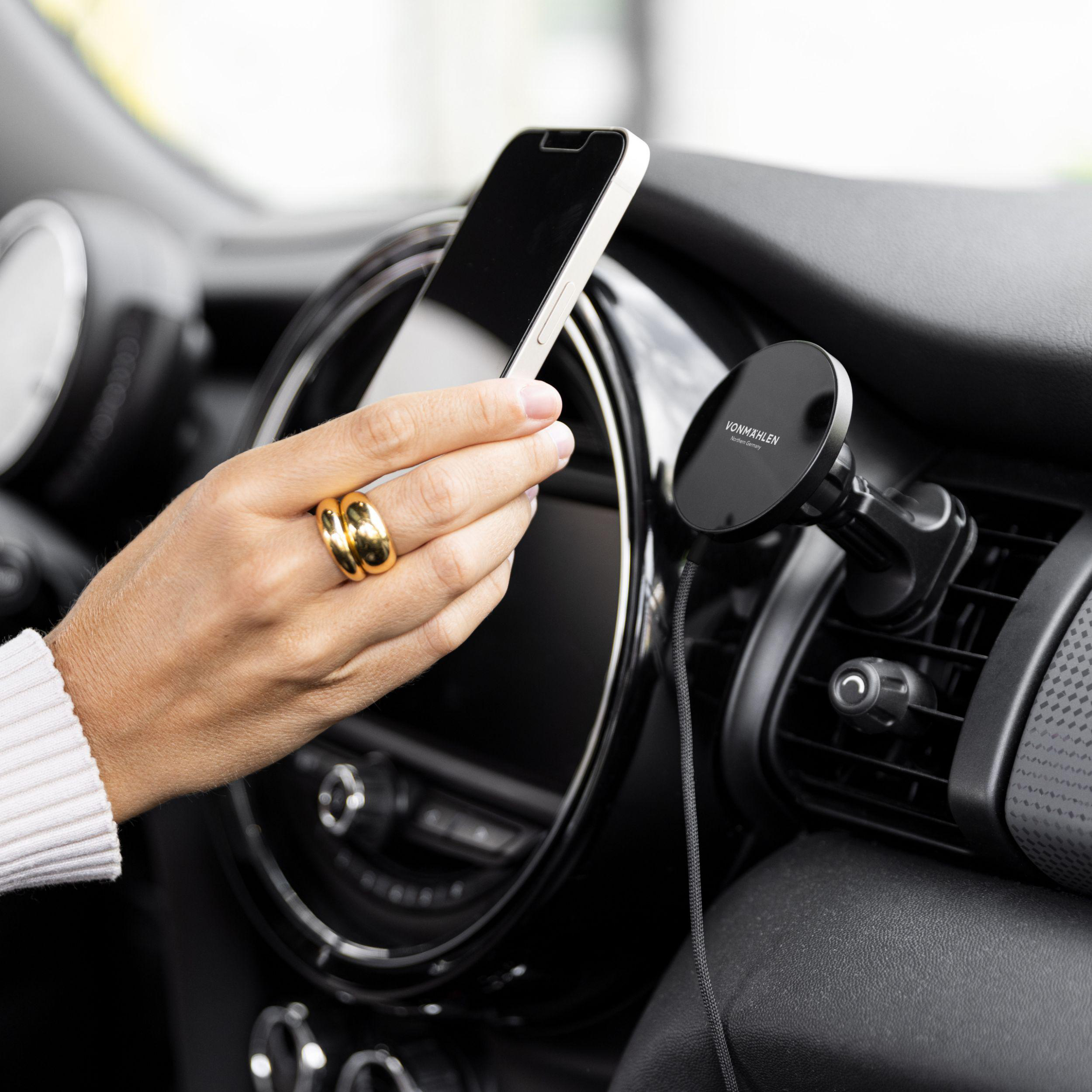 VONMÄHLEN Aura Car magnetischer Wireless Charger Universal, White