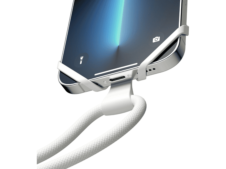 Vonmählen Infinity Handy-Kette, Umhängetasche, für Smartphones bis zu 6.5 Zoll, Weiß; Handykette — Foto 4 von 5
