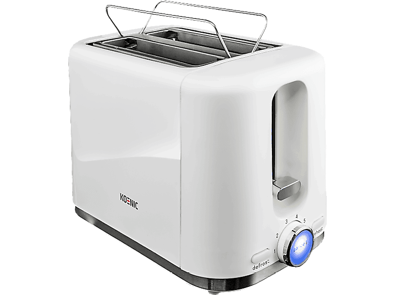 KOENIC KTO 2210 W CH Toaster Weiss (870 W, Schlitze: 2)