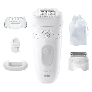 BRAUN Silk-épil 5 5-041 Epilierer, Weiß/Grau