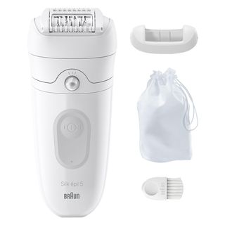 BRAUN Silk-épil 5 5-011 Epilierer, Weiß/Grau