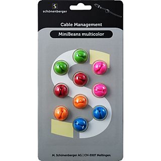 SCHOENENBERGER MiniBeans 10 Stück - Kabelhalterungen (Mehrfarbig)