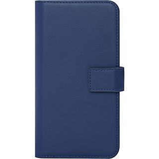 CASEUALS Genuine Leather Wallet Bookcase Telefoonhoesje voor Samsung Galaxy S24 Blauw
