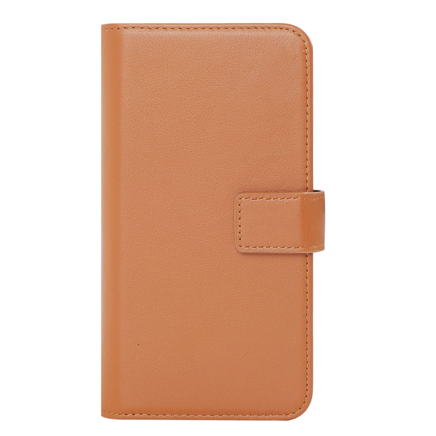 Caseuals Genuine Leather Wallet Bookcase Telefoonhoesje Voor Samsung Galaxy S24 Bruin