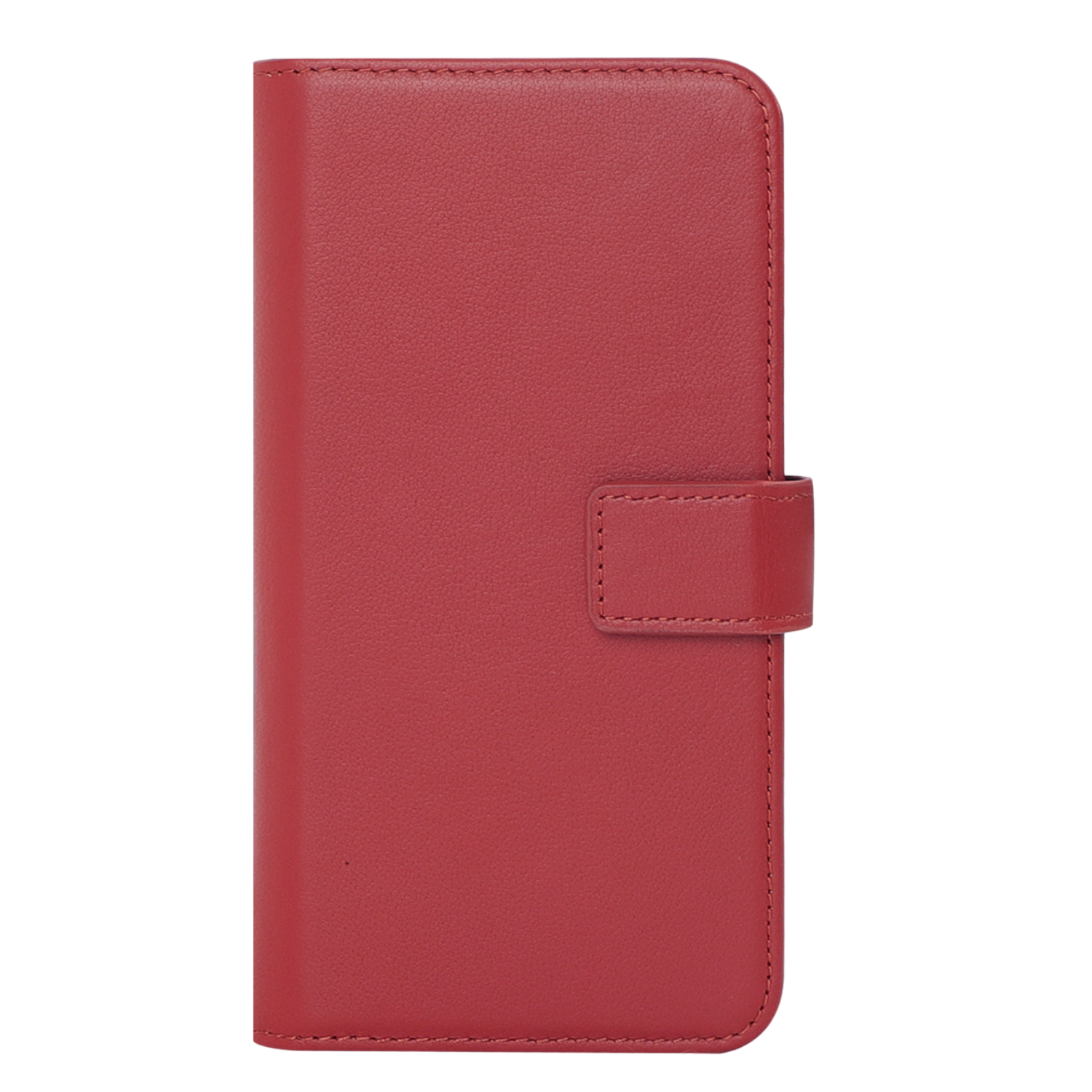 Caseuals Genuine Leather Wallet Bookcase Telefoonhoesje Voor Samsung Galaxy S24 Rood