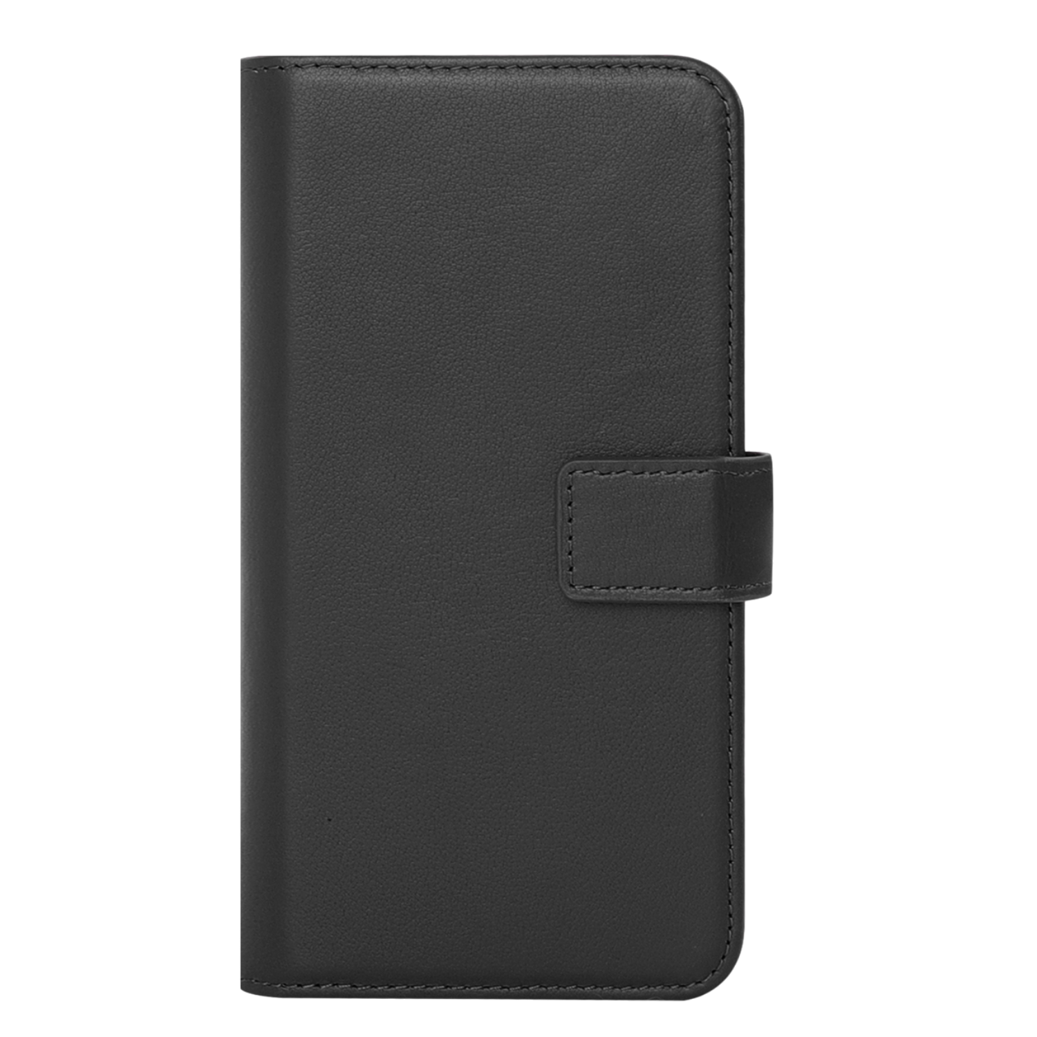 Caseuals Genuine Leather Wallet Bookcase Telefoonhoesje Voor Samsung Galaxy S24 Plus Zwart