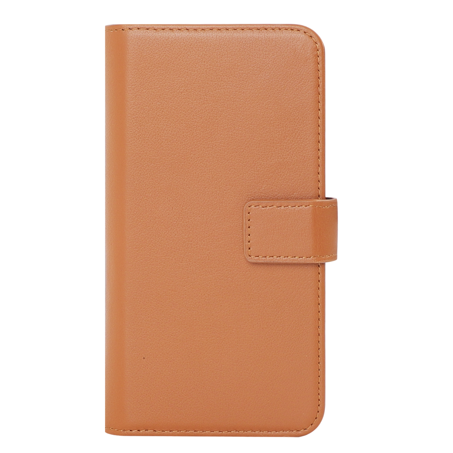 Caseuals Genuine Leather Wallet Bookcase Telefoonhoesje Voor Samsung Galaxy S24 Plus Bruin