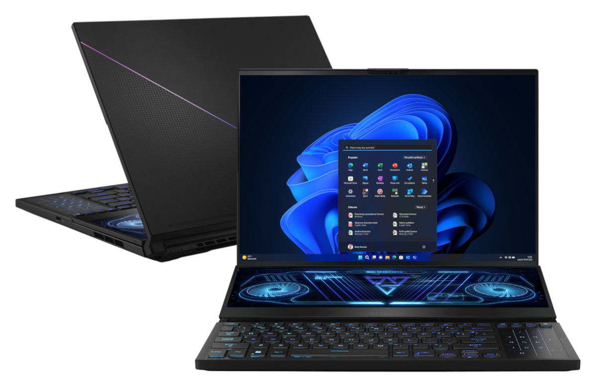 Laptop ASUS ROG Zephyrus Duo 16 (2023) GX650PY-NM050X QHD+ Ryzen 9 7945HX/64GB/4TB/RTX4090 16GB/Win11Pro Czarny