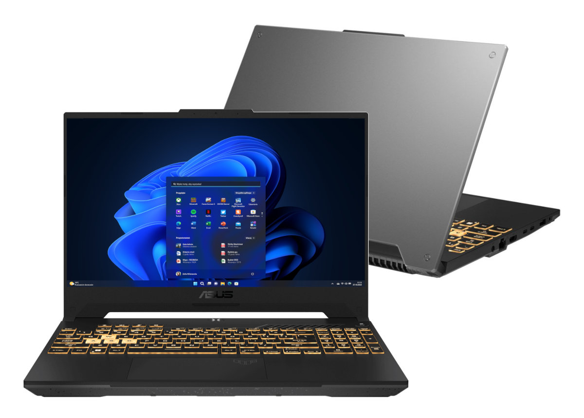 Laptop ASUS TUF Gaming F15 (2023) FX507VI-LP075W FHD i7-13620H/16GB/1TB SSD/RTX4070 8GB/Win11H Szary (Mecha Gray)
