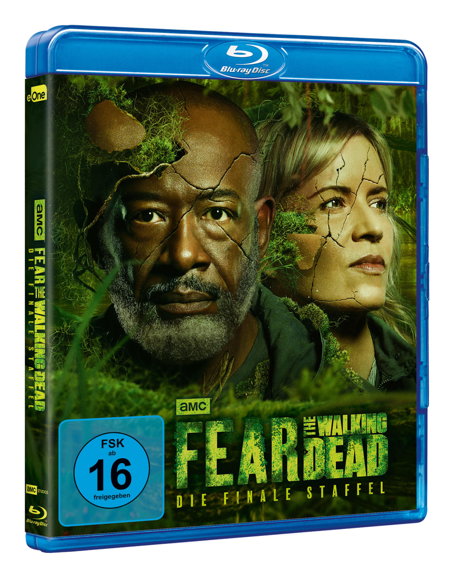 Blu-ray-Disc-Box von 'Fear the Walking Dead' mit zwei Schauspielern auf dem Cover.