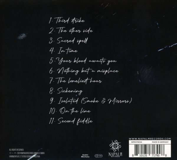 Schwarz CD-Cover mit Songliste: Third strike bis Second fiddle.