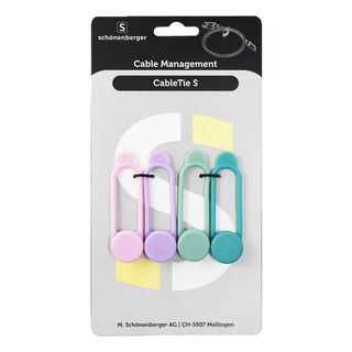SCHOENENBERGER CableTie S 4 pièces - Serre-câbles (multicolore)