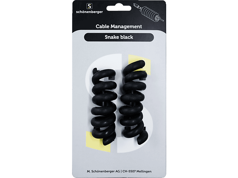 SCHOENENBERGER Snake 2 Stück - Kabelbinder (Schwarz)