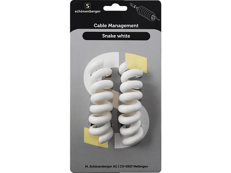 SCHOENENBERGER Snake 2 Stück - Kabelbinder (Weiss)
