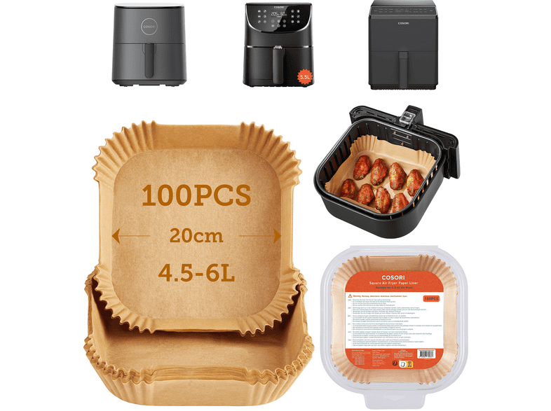 Cosori CLR-R601-NEU Backpapier Natur 100 St. — Foto 4 von 6