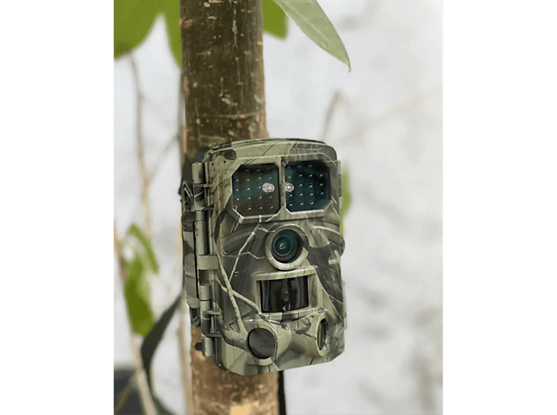 Denver WCT-8026W Wildkamera, 8MP, WLAN+BT, 4K, IP65, 2 Zoll LCD, 8 Monate Standby, Grün/Camouflage — Foto 3 von 4