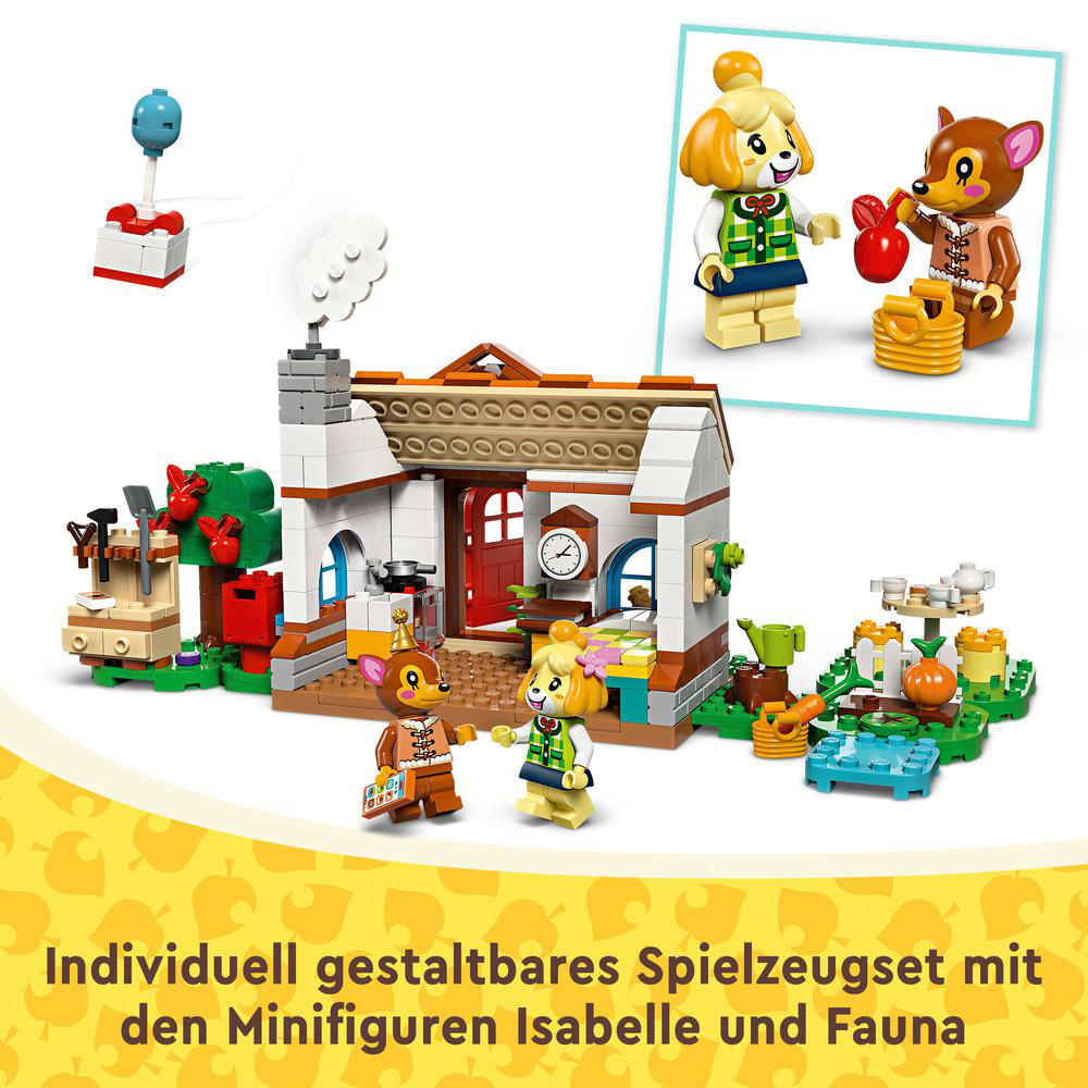 Lego Animal Crossing Set mit Figuren und Haus.