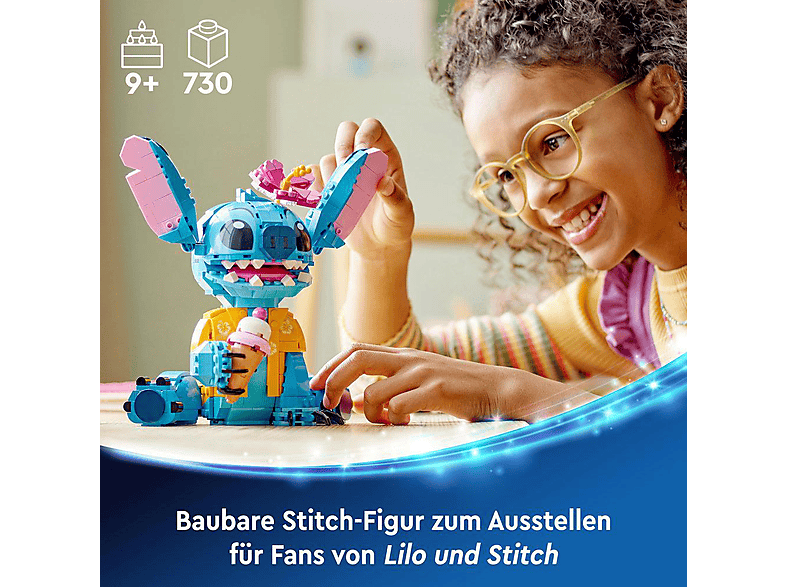 LEGO Disney Classic 43249 Stitch Bausatz, Mehrfarbig