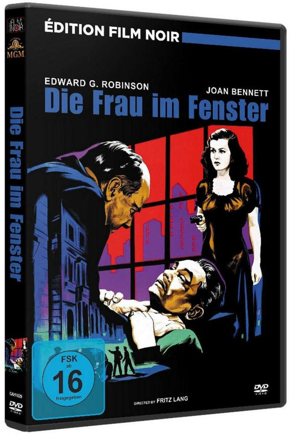 DVD-Cover mit einer Film-Noir-Szene, mit drei Charakteren und einem Stadt-Hintergrund.