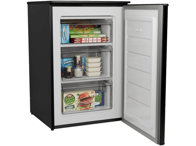 Bomann GS 7253 Gefrierschrank (C, 87 l, 850 mm hoch, Schwarz-Inox) — Foto 4 von 5