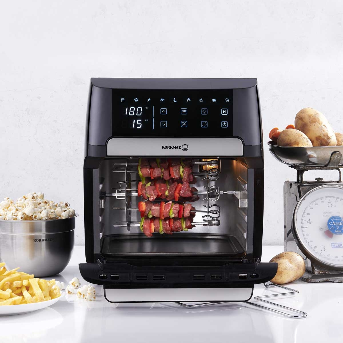 KORKMAZ A891 Oven Maxima 12 L Airfryer 