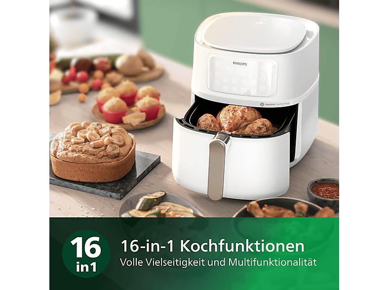 Thumbnail - PHILIPS HD9285/00 Connected Airfryer XXL Series 5000 7.2L Heißluftfritteuse