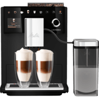 MELITTA MELITTA 630-212 Latte Select, Kaffeevollautomat (Schwarz Matt, 15 bar, externer Milchbehälter)