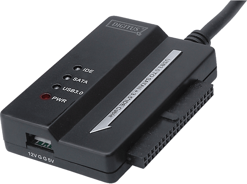 DIGITUS USB 3.0 IDE & SATA-Kabel for Business, Schwarz; IDE Adapter----IDE Adapter
